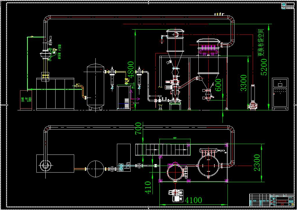沈飞粉体QLM-2型闭环气流粉碎机布局图含空压机.jpg